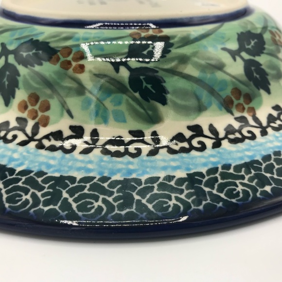 Polish Pottery Unikat Spring Garden Soup Salad Pasta Bowl 2210 New - Picture 3 of 6